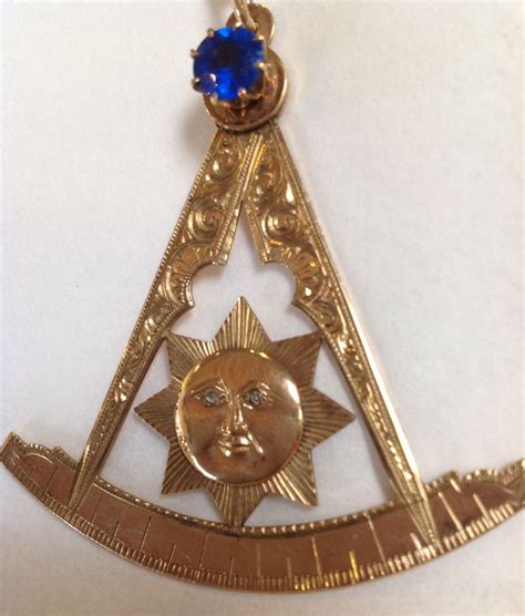 Vintage 10k Gold Large Two Part Masonic Pin From Antiquesofriveroaks On