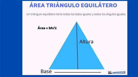 Sacar El Área De Un Triángulo EquilÁtero Resumen Con Ejercicios Y