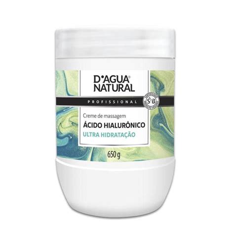 Creme De Massagem Corporal Cido Hialur Nico G Dagua Natural D