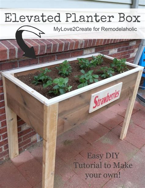 Follow Our Tutorial And Plans To Build Your Own Easy Elevated Planter