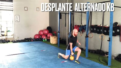 Desplantes Alternados Con Kb Ejercicio Piernas Hfa Fitness Youtube