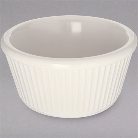 Carlisle Oz Bone Fluted Melamine Ramekin Case