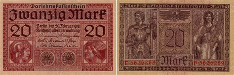 Deutsches Reich Banknote Mark Kn Nr Rot Stellig Serie