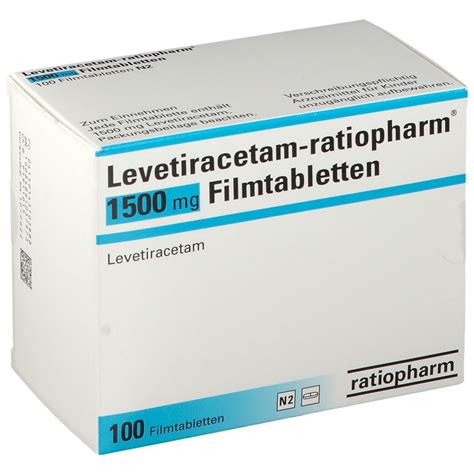 Levetiracetam Ratiopharm 1500 Mg 100 St Shop Apotheke