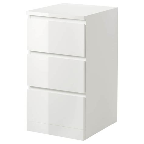 MALM Kommode mit 3 Schubladen Hochglanz weiß 40x78 cm IKEA Österreich