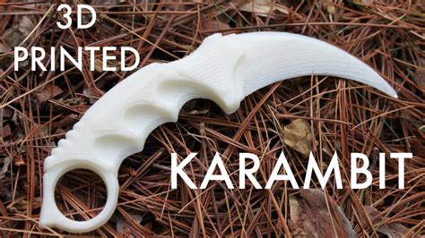 Karambit (CS:GO) 3D Printed in Action! - YouTube