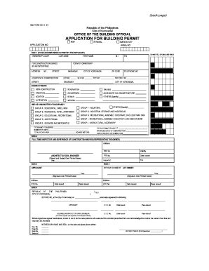 Philippines Building Permit Form Complete With Ease Airslate Signnow