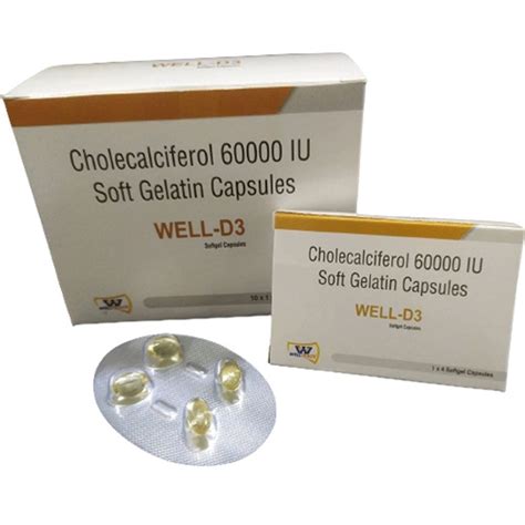 Welltrack Cholecalciferol I U Soft Gelatin Capsules At Rs