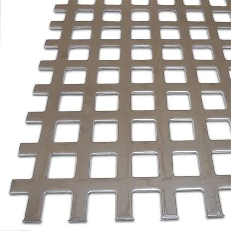 Metal Square Hole Perforated Sheet Feature Durable Fine Finish