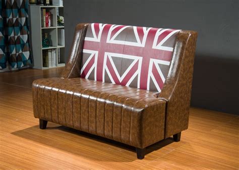 England Commercial Booth Seating Leather Modern Restaurant Banquette