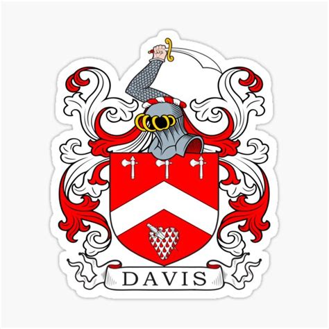 Davis Family Crest Stickers | Redbubble