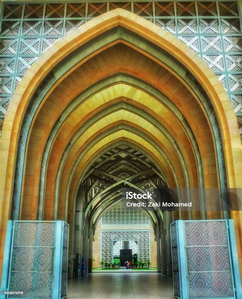 An Entrance Of Tuanku Mizan Zainal Abidin Mosque Putrajaya Stock Photo