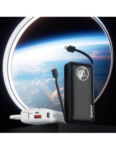 Dudao Powerbank 10000mAh USB A USB C 22 5W With Built In Lightning