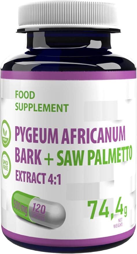 Opiniones Para Pygeum Africanum Corteza Saw Palmetto 500mg 120