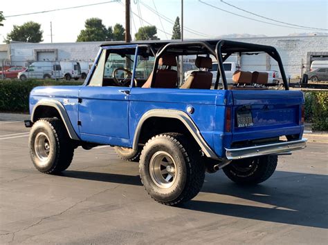 1966 Blue Ford Bronco Custom Classic Ford Bronco Restorations By Rocky Roads Llc