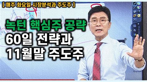 [김종철 시장분석과 주도주] 녹턴 핵심주 공략 60일 전략과 11월말 주도주 Youtube