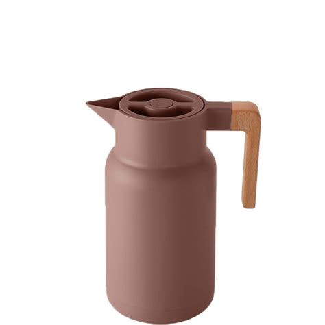 GARRAFA TERMICA C ALCA MADEIRA BEC NUDE L PLAST VIDRO MAI HOME