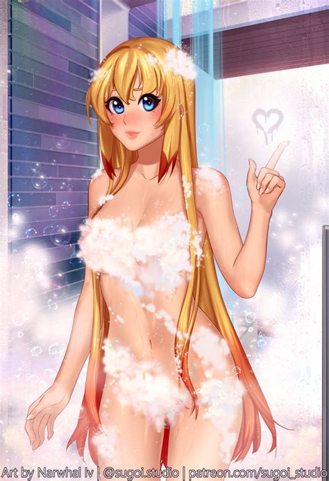 Tsun In The Shower Ver 2 By NarwhalIv Hentai Foundry