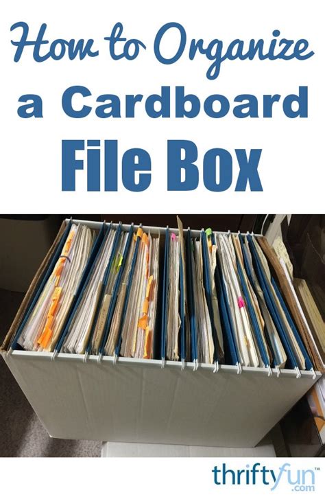 How to Organize a Cardboard File Box | ThriftyFun