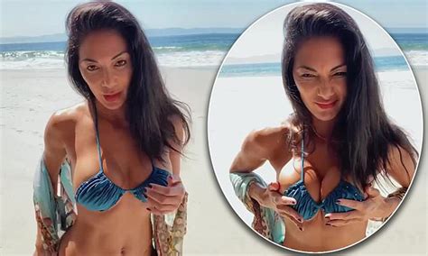 Nicole Scherzinger Sets Pulses Racing In A Tiny Blue Bikini In Dance