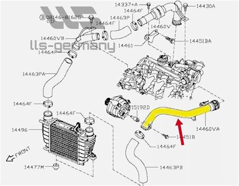 Original Ladeluftleitung F R Nissan Cube Dci Fe Fe C