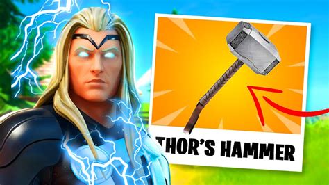 Fortnite How To Get Thors Mjolnir Strike Mythic Hammer Weapon