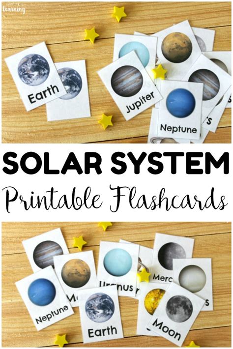 Free Printable Solar System Flashcards - Look! We're Learning!