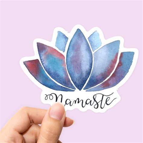 Lotus Flower Sticker Etsy