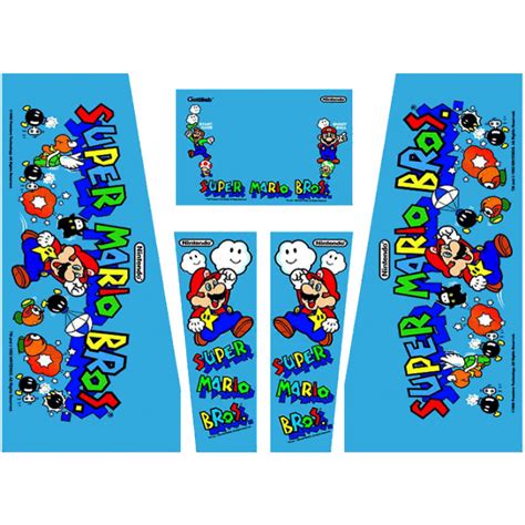 Super Mario Bros Cabinet Decals Ministry Of Pinball