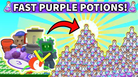 How To Get Purple Potions Fast In Bee Swarm Simulator Youtube