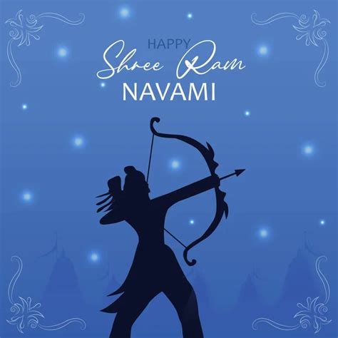 Ilustraci N Vectorial De Shri Ram Para La Feliz Celebraci N Del Ram