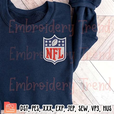 NFL Logo Embroidery Design, American Football Embroidery Digitizing Pes ...