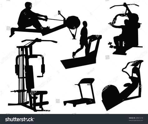 Vector Gym Silhouette 28901218 Shutterstock