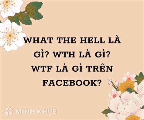 What The Hell Là Gì Wth Là Gì Wtf Là Gì Trên Facebook