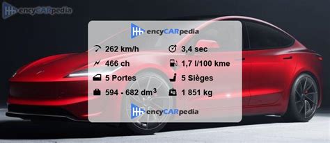 Tesla Model Performance Fiches Techniques Performances