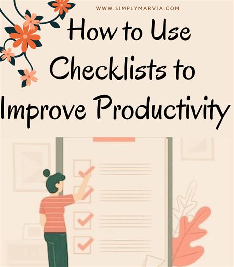 How To Use Checklists To Improve Productivity With Template Simply