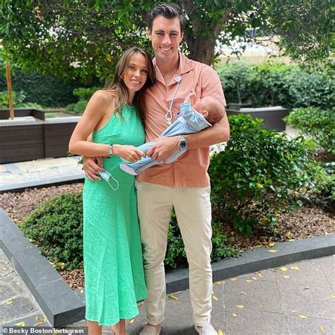 Pat Cummins and his fiancée celebrate their newborn son Albie s first