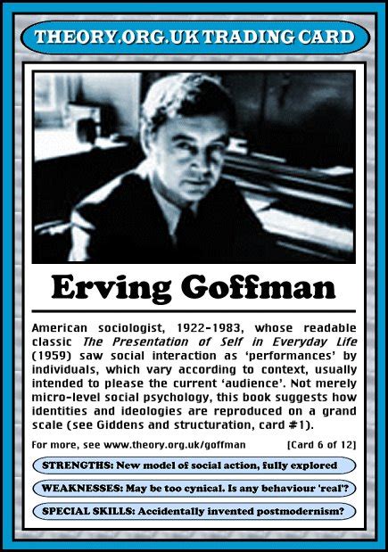 👍 Erving goffman the presentation of self in everyday life. Dramaturgy ...