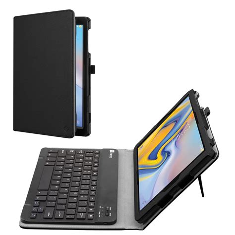 Pu Leather Folio Keyboard Case For Samsung Galaxy Tab A 105 2018 Model