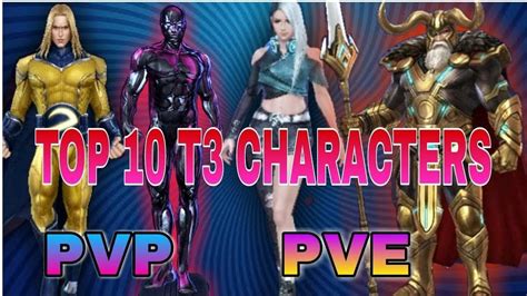 Top T Characters For Pve Pvp Marvel Future Fight Youtube