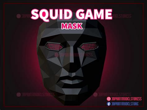 Squid Game Mask Front Man Mask 3d Print Model 3d Print Model Store