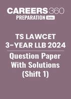 TS LAWCET 2024 3 Year LLB Question Paper With Answer Key Shift 1