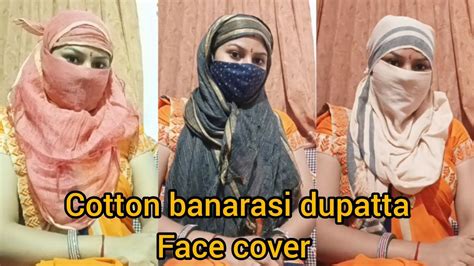 Cotton Banarasi Dupatta Face Cover Different Types