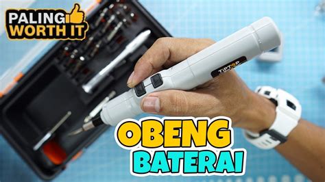 Review Obeng Electric Tanpa Kabel Tip Top E Fix 4 2 Volt Cordless