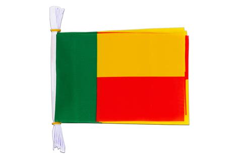 Benin Flag Bunting 6x9 3 M MaxFlags Royal Flags