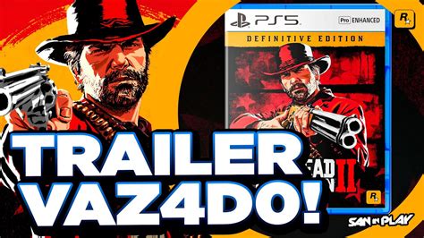 VAZ0U Suposto TRAILER Do RDR 2 Pra PS5 E XBOX Series E BU LLY Pra Nova