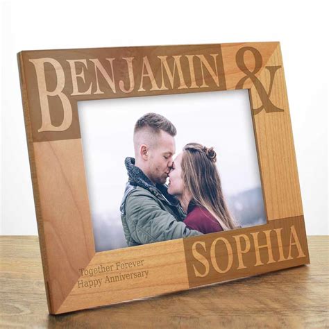 Personalised Wooden Photo Frame Laser Engraved