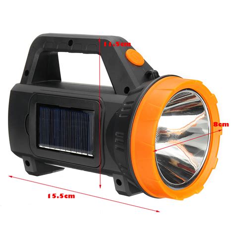 Torches Headlamps 1200LM 200m Long Range Solar Induction Flashlight