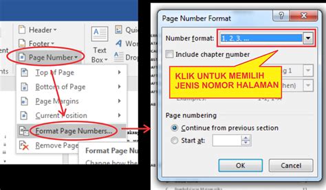 CARA MEMBUAT NOMOR HALAMAN DENGAN FORMAT DAN POSISI YANG BERBEDA ...
