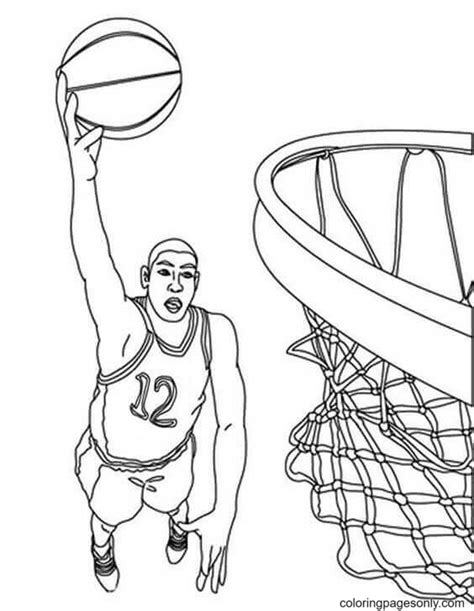 73 Free Printable Basketball Coloring Pages